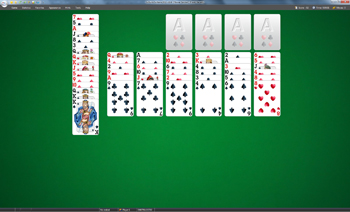 A game of Flower Garden in SolSuite Solitaire