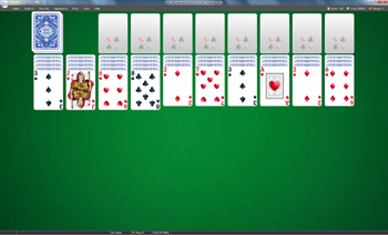 A game of Spider Solitaire in SolSuite Solitaire